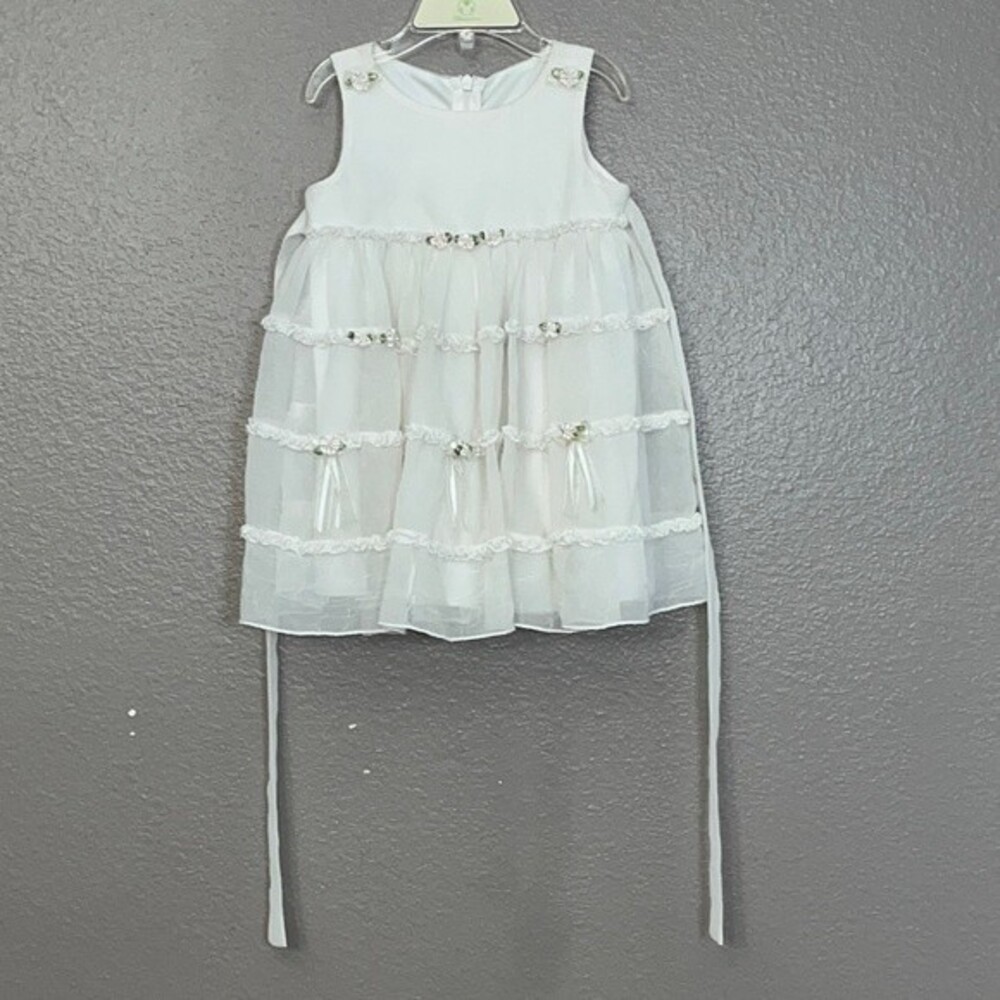 American princess infant 18 month dress off white